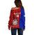 Custom Italy Rugby Off Shoulder Sweater 2023 The Blues Grunge Style - Wonder Print Shop