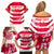 Custom Japan Rugby Family Matching Off Shoulder Short Dress and Hawaiian Shirt 2023 Go Cherry Blossoms World Cup - Wonder Print Shop