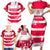 Custom Japan Rugby Family Matching Short Sleeve Bodycon Dress and Hawaiian Shirt 2023 Go Cherry Blossoms World Cup - Wonder Print Shop