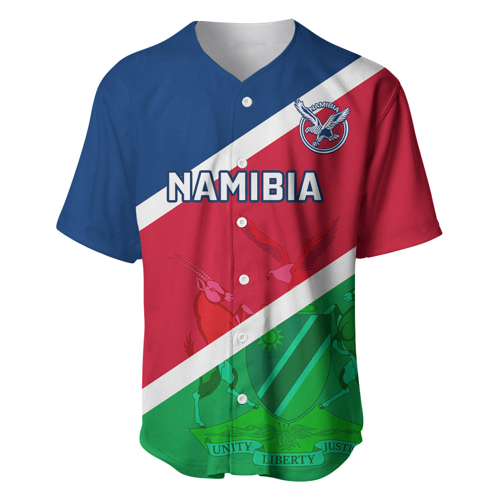 Namibia Rugby Baseball Jersey 2023 Welwitschias Flag Style - Wonder Print Shop