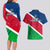 Namibia Rugby Couples Matching Long Sleeve Bodycon Dress and Hawaiian Shirt 2023 Welwitschias Flag Style - Wonder Print Shop