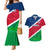 Namibia Rugby Couples Matching Mermaid Dress and Hawaiian Shirt 2023 Welwitschias Flag Style - Wonder Print Shop