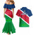 Namibia Rugby Couples Matching Mermaid Dress and Hawaiian Shirt 2023 Welwitschias Flag Style - Wonder Print Shop