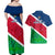 Namibia Rugby Couples Matching Off Shoulder Maxi Dress and Hawaiian Shirt 2023 Welwitschias Flag Style - Wonder Print Shop