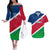 Namibia Rugby Couples Matching Off The Shoulder Long Sleeve Dress and Hawaiian Shirt 2023 Welwitschias Flag Style - Wonder Print Shop