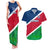 Namibia Rugby Couples Matching Tank Maxi Dress and Hawaiian Shirt 2023 Welwitschias Flag Style - Wonder Print Shop