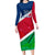 Namibia Rugby Family Matching Long Sleeve Bodycon Dress and Hawaiian Shirt 2023 Welwitschias Flag Style - Wonder Print Shop