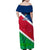 Namibia Rugby Family Matching Off Shoulder Maxi Dress and Hawaiian Shirt 2023 Welwitschias Flag Style - Wonder Print Shop