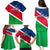 Namibia Rugby Family Matching Puletasi Dress and Hawaiian Shirt 2023 Welwitschias Flag Style - Wonder Print Shop