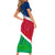 Namibia Rugby Family Matching Short Sleeve Bodycon Dress and Hawaiian Shirt 2023 Welwitschias Flag Style - Wonder Print Shop