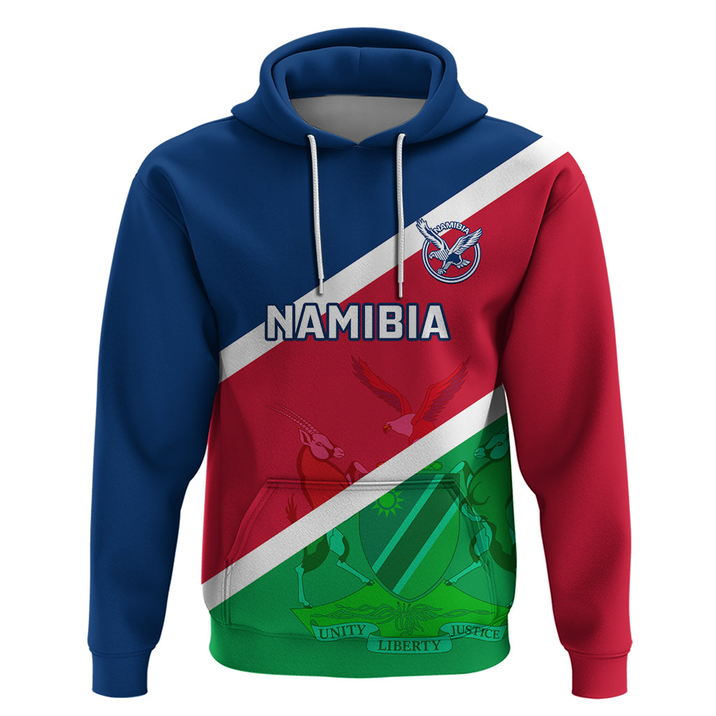 Namibia Rugby Hoodie 2023 Welwitschias Flag Style - Wonder Print Shop