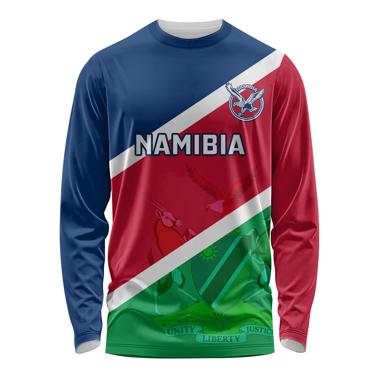 Namibia Rugby Long Sleeve Shirt 2023 Welwitschias Flag Style - Wonder Print Shop