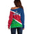 Namibia Rugby Off Shoulder Sweater 2023 Welwitschias Flag Style - Wonder Print Shop