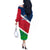 Namibia Rugby Off The Shoulder Long Sleeve Dress 2023 Welwitschias Flag Style - Wonder Print Shop