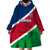 Namibia Rugby Wearable Blanket Hoodie 2023 Welwitschias Flag Style - Wonder Print Shop