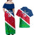 Custom Namibia Rugby Couples Matching Off Shoulder Maxi Dress and Hawaiian Shirt 2023 Welwitschias Flag Style - Wonder Print Shop