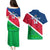 Custom Namibia Rugby Couples Matching Puletasi Dress and Hawaiian Shirt 2023 Welwitschias Flag Style - Wonder Print Shop