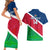 Custom Namibia Rugby Couples Matching Short Sleeve Bodycon Dress and Hawaiian Shirt 2023 Welwitschias Flag Style - Wonder Print Shop