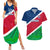 Custom Namibia Rugby Couples Matching Summer Maxi Dress and Hawaiian Shirt 2023 Welwitschias Flag Style - Wonder Print Shop