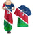 Custom Namibia Rugby Couples Matching Summer Maxi Dress and Hawaiian Shirt 2023 Welwitschias Flag Style - Wonder Print Shop