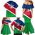 Custom Namibia Rugby Family Matching Mermaid Dress and Hawaiian Shirt 2023 Welwitschias Flag Style - Wonder Print Shop