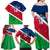 Custom Namibia Rugby Family Matching Off Shoulder Maxi Dress and Hawaiian Shirt 2023 Welwitschias Flag Style - Wonder Print Shop