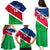 Custom Namibia Rugby Family Matching Puletasi Dress and Hawaiian Shirt 2023 Welwitschias Flag Style - Wonder Print Shop