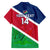 Custom Namibia Rugby Family Matching Puletasi Dress and Hawaiian Shirt 2023 Welwitschias Flag Style - Wonder Print Shop