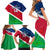 Custom Namibia Rugby Family Matching Short Sleeve Bodycon Dress and Hawaiian Shirt 2023 Welwitschias Flag Style - Wonder Print Shop