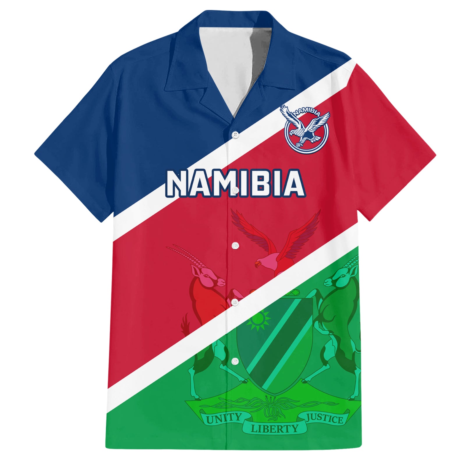 Custom Namibia Rugby Hawaiian Shirt 2023 Welwitschias Flag Style - Wonder Print Shop