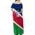 Custom Namibia Rugby Off Shoulder Maxi Dress 2023 Welwitschias Flag Style - Wonder Print Shop