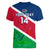 Custom Namibia Rugby Women V Neck T Shirt 2023 Welwitschias Flag Style - Wonder Print Shop