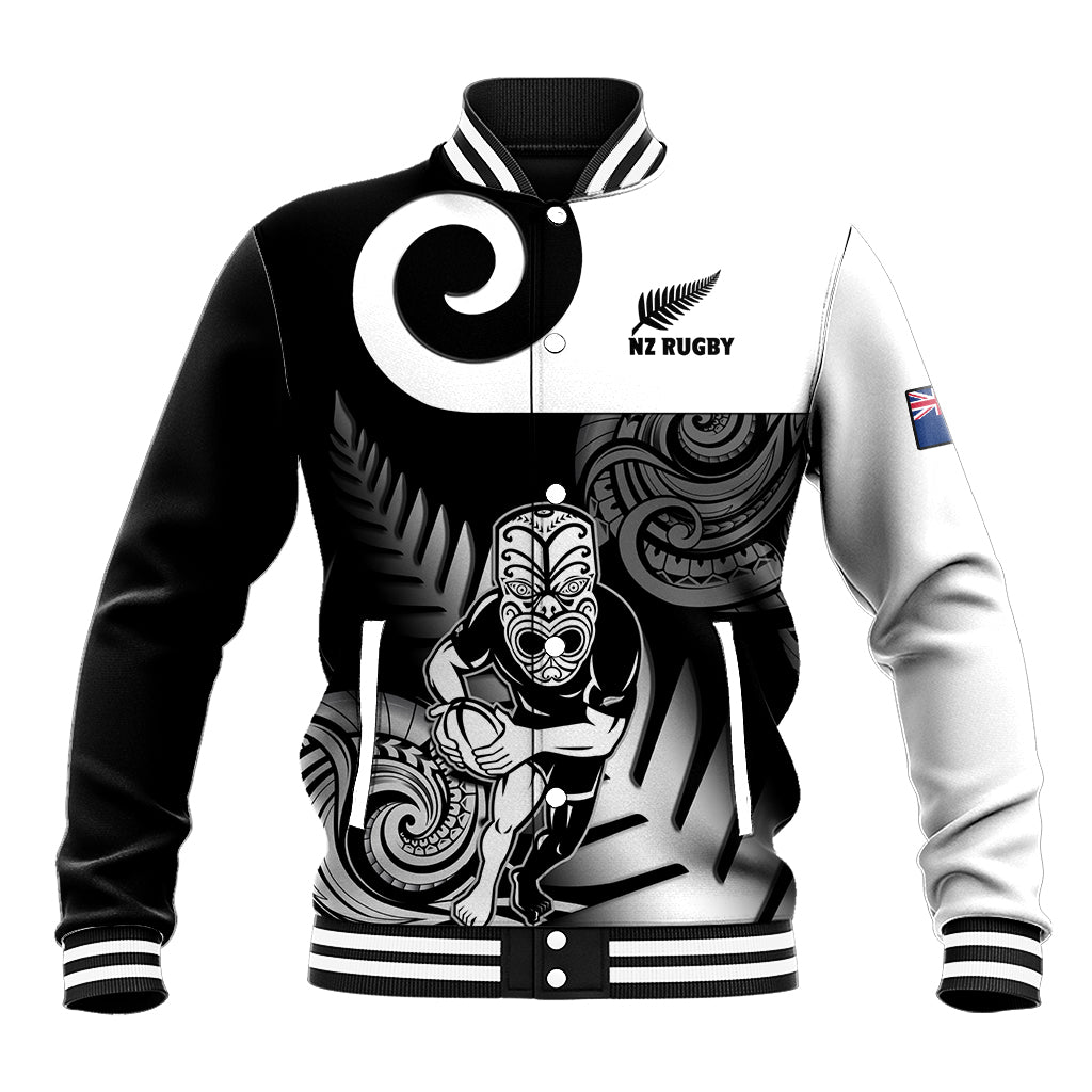 Custom New Zealand Silver Fern Rugby Baseball Jacket Go Champions NZ All Black Maori Koru - Wonder Print Shop