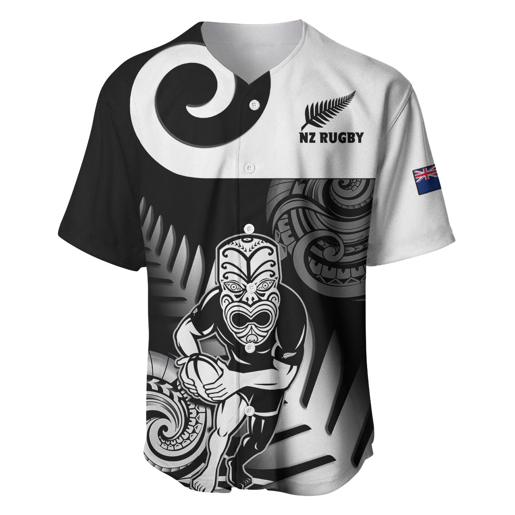 Custom New Zealand Silver Fern Rugby Baseball Jersey Go Champions NZ All Black Maori Koru - Wonder Print Shop