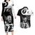 Custom New Zealand Silver Fern Rugby Couples Matching Long Sleeve Bodycon Dress and Hawaiian Shirt Go Champions NZ All Black Maori Koru - Wonder Print Shop