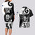 Custom New Zealand Silver Fern Rugby Couples Matching Long Sleeve Bodycon Dress and Hawaiian Shirt Go Champions NZ All Black Maori Koru - Wonder Print Shop