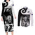 Custom New Zealand Silver Fern Rugby Couples Matching Long Sleeve Bodycon Dress and Long Sleeve Button Shirts Go Champions NZ All Black Maori Koru - Wonder Print Shop