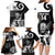 Custom New Zealand Silver Fern Rugby Family Matching Long Sleeve Bodycon Dress and Hawaiian Shirt Go Champions NZ All Black Maori Koru - Wonder Print Shop