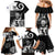 Custom New Zealand Silver Fern Rugby Family Matching Mermaid Dress and Hawaiian Shirt Go Champions NZ All Black Maori Koru - Wonder Print Shop