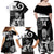 Custom New Zealand Silver Fern Rugby Family Matching Off Shoulder Maxi Dress and Hawaiian Shirt Go Champions NZ All Black Maori Koru - Wonder Print Shop