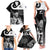 Custom New Zealand Silver Fern Rugby Family Matching Tank Maxi Dress and Hawaiian Shirt Go Champions NZ All Black Maori Koru - Wonder Print Shop