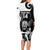 Custom New Zealand Silver Fern Rugby Long Sleeve Bodycon Dress Go Champions NZ All Black Maori Koru - Wonder Print Shop