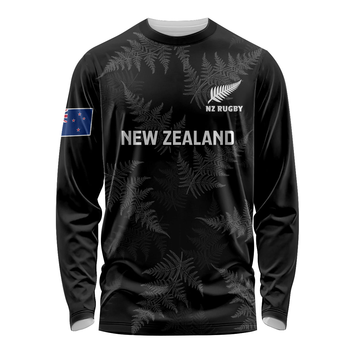 New Zealand Silver Fern Rugby Long Sleeve Shirt 2023 Go Aotearoa Champions World Cup - Wonder Print Shop