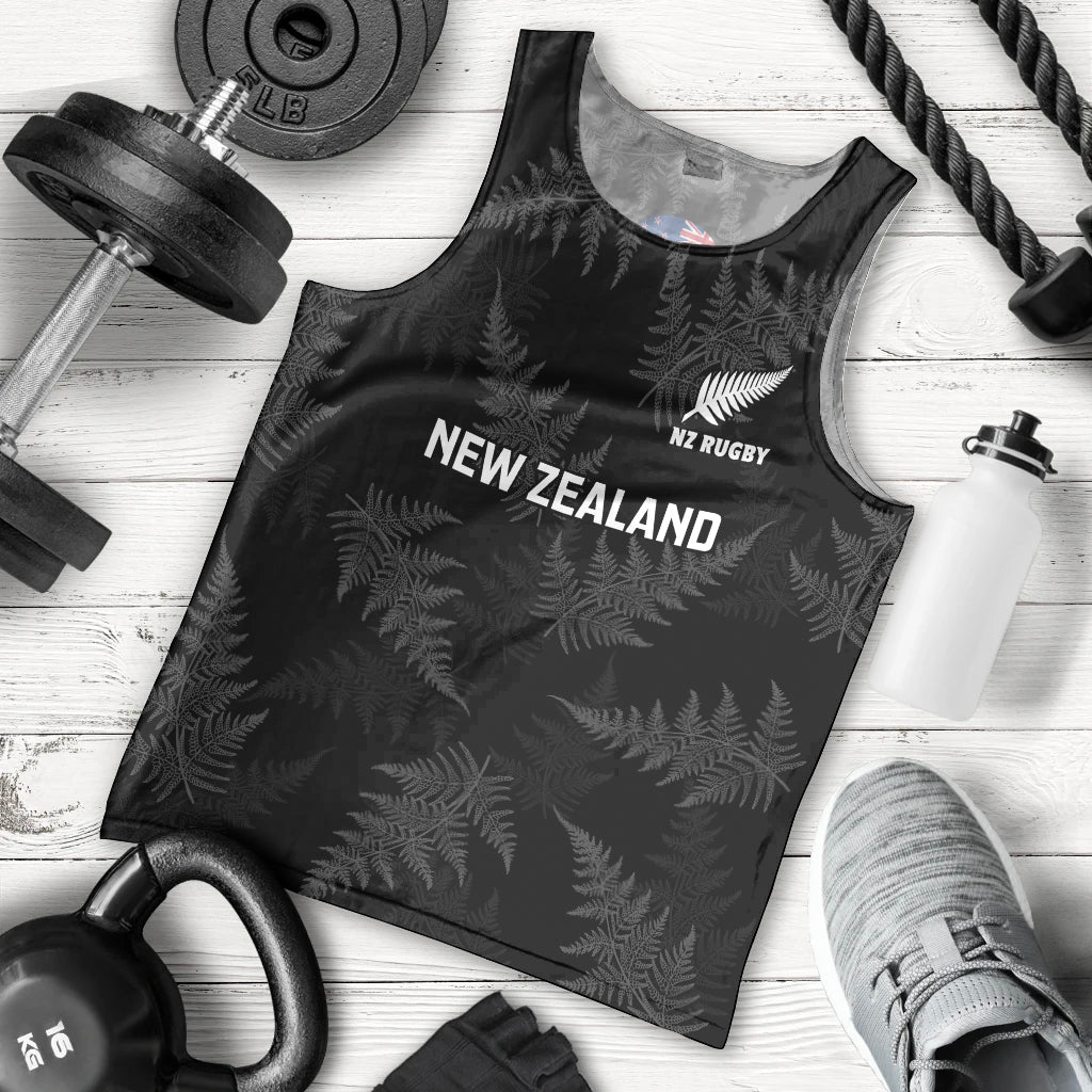 New Zealand Silver Fern Rugby Men Tank Top 2023 Go Aotearoa Champions World Cup - Wonder Print Shop