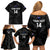 Custom New Zealand Silver Fern Rugby Family Matching Off Shoulder Short Dress and Hawaiian Shirt 2023 Go Aotearoa Champions World Cup - Wonder Print Shop