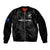 Custom New Zealand Silver Fern Rugby Sleeve Zip Bomber Jacket 2023 Go Aotearoa Champions World Cup - Wonder Print Shop