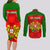 Portugal Rugby Couples Matching Long Sleeve Bodycon Dress and Long Sleeve Button Shirts Go Wolves Mix Coat Of Arms - Wonder Print Shop