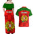 Portugal Rugby Couples Matching Off Shoulder Maxi Dress and Hawaiian Shirt Go Wolves Mix Coat Of Arms - Wonder Print Shop