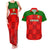 Portugal Rugby Couples Matching Tank Maxi Dress and Hawaiian Shirt Go Wolves Mix Coat Of Arms - Wonder Print Shop