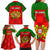 Portugal Rugby Family Matching Long Sleeve Bodycon Dress and Hawaiian Shirt Go Wolves Mix Coat Of Arms - Wonder Print Shop